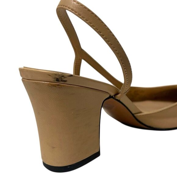 FRANCO SARTO Leather Cap Toe Slingback Heels 6.5 - Picture 10 of 12